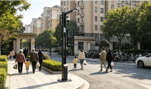 Latest company news about Introduction of Smart Light Pole with Environmental Monitoring, WiFi, Security and EV Charging